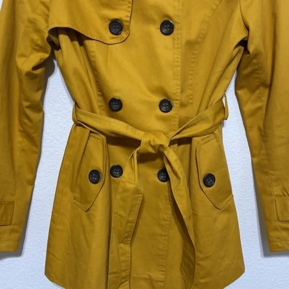 Mustard Yellow Trench Coat - Picture 7 of 8